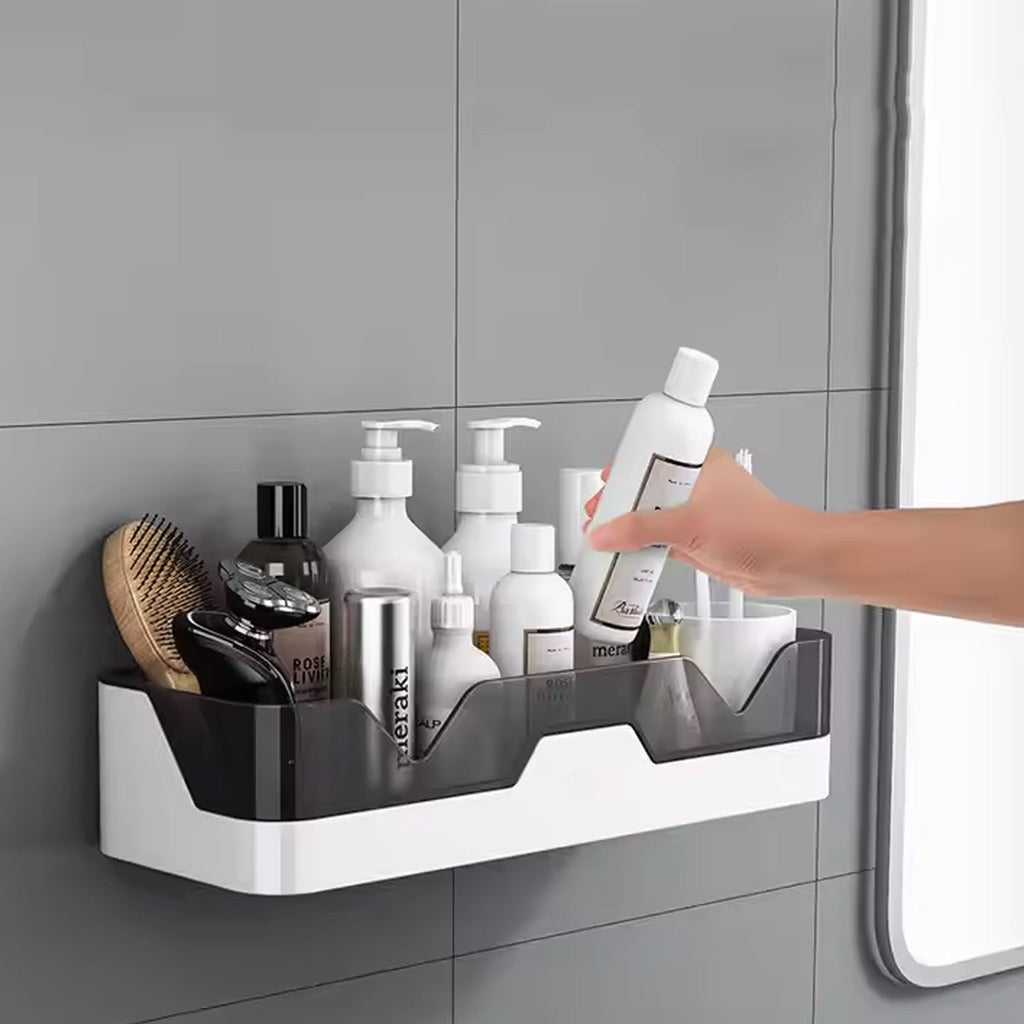 Adhesive Shower Caddy Rustproof Plastic Organizer | FreshAura - Detail View 6