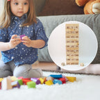 ALVENZA Numbered Wooden Tumbling Tower – Classic Stacking Game Fun