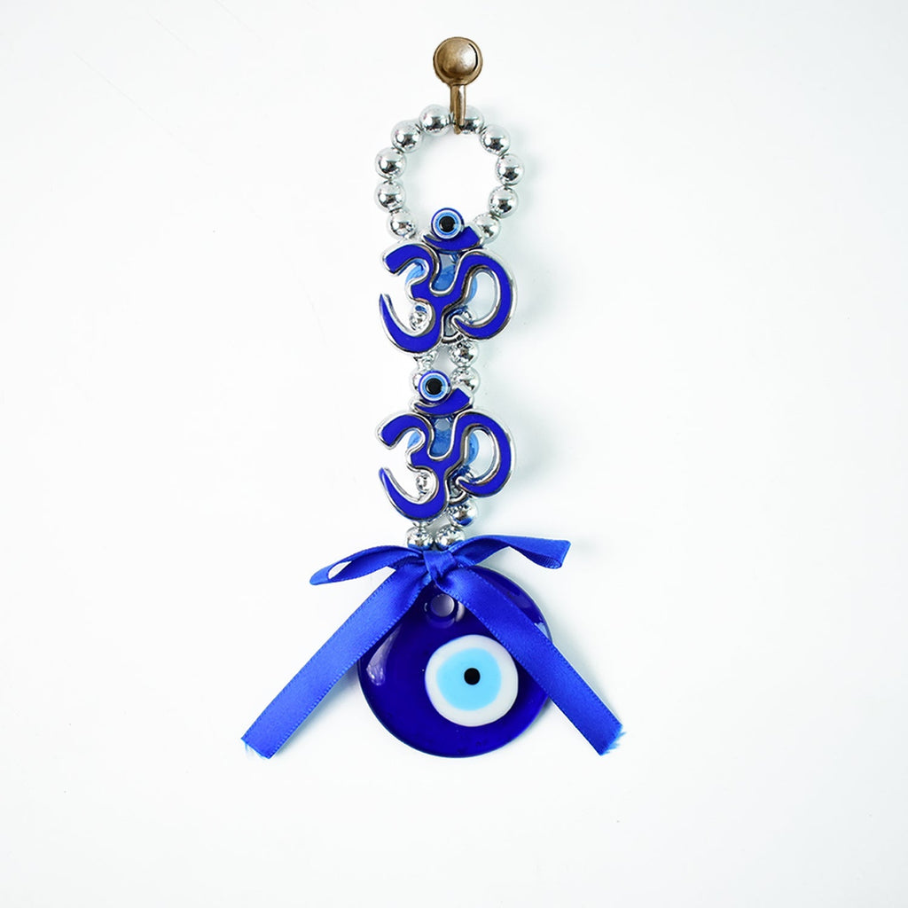 ALVENZA Double OM Evil Eye Hanging – Spiritual Protection Decor