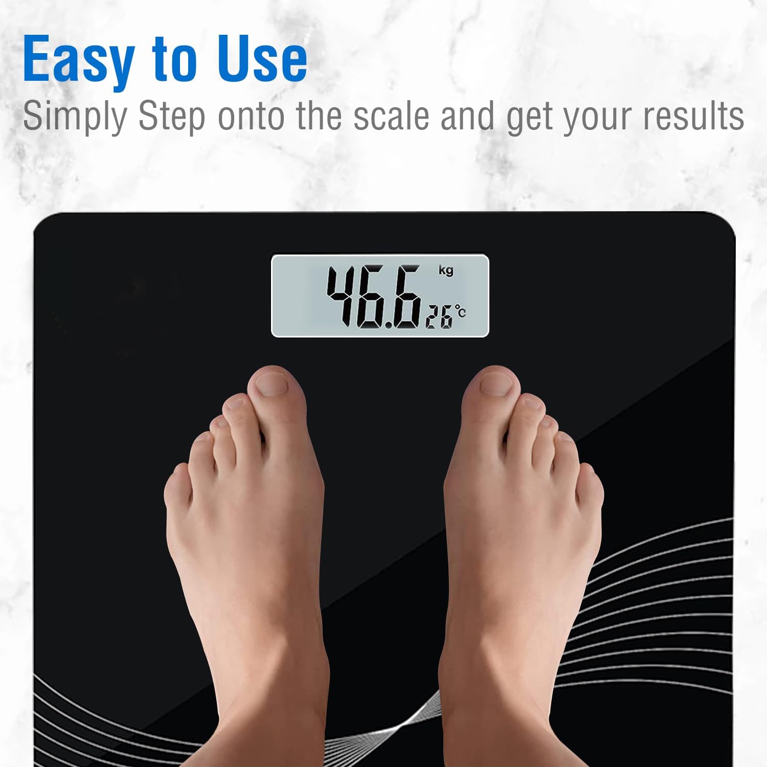 Digital Personal Weight Scale – Slim & High-Precision for Accurate Tracking
