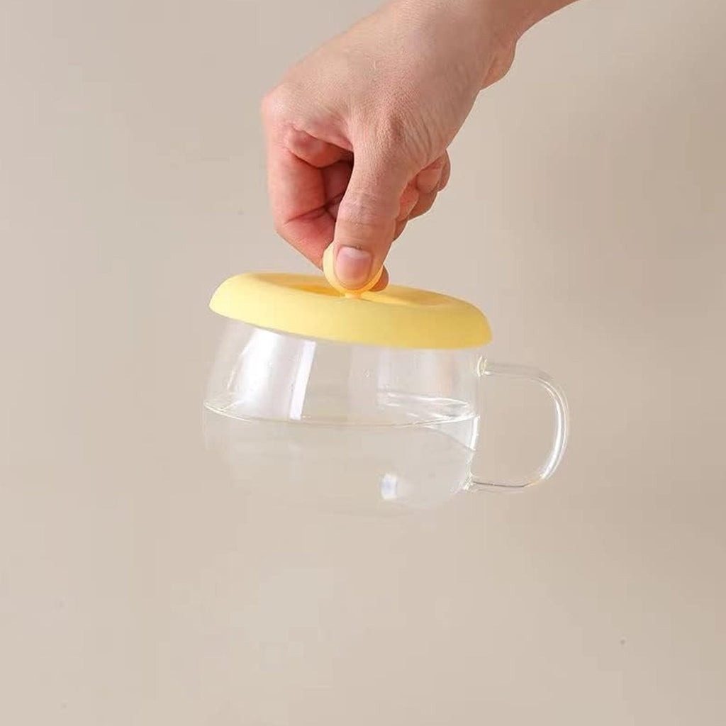 Silicone Cup Lid Airtight Seal for Mugs & Cups | Tidy Table - Back View