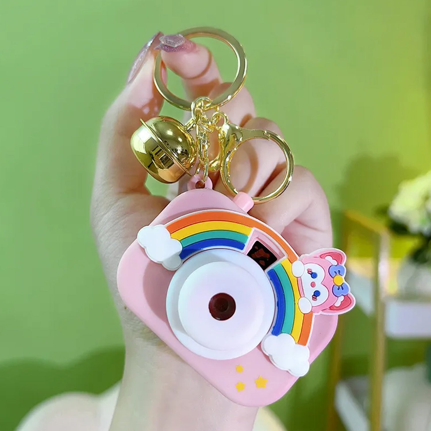 ALVENZA Projective Camera Keychain – Fun Rainbow Image Projector
