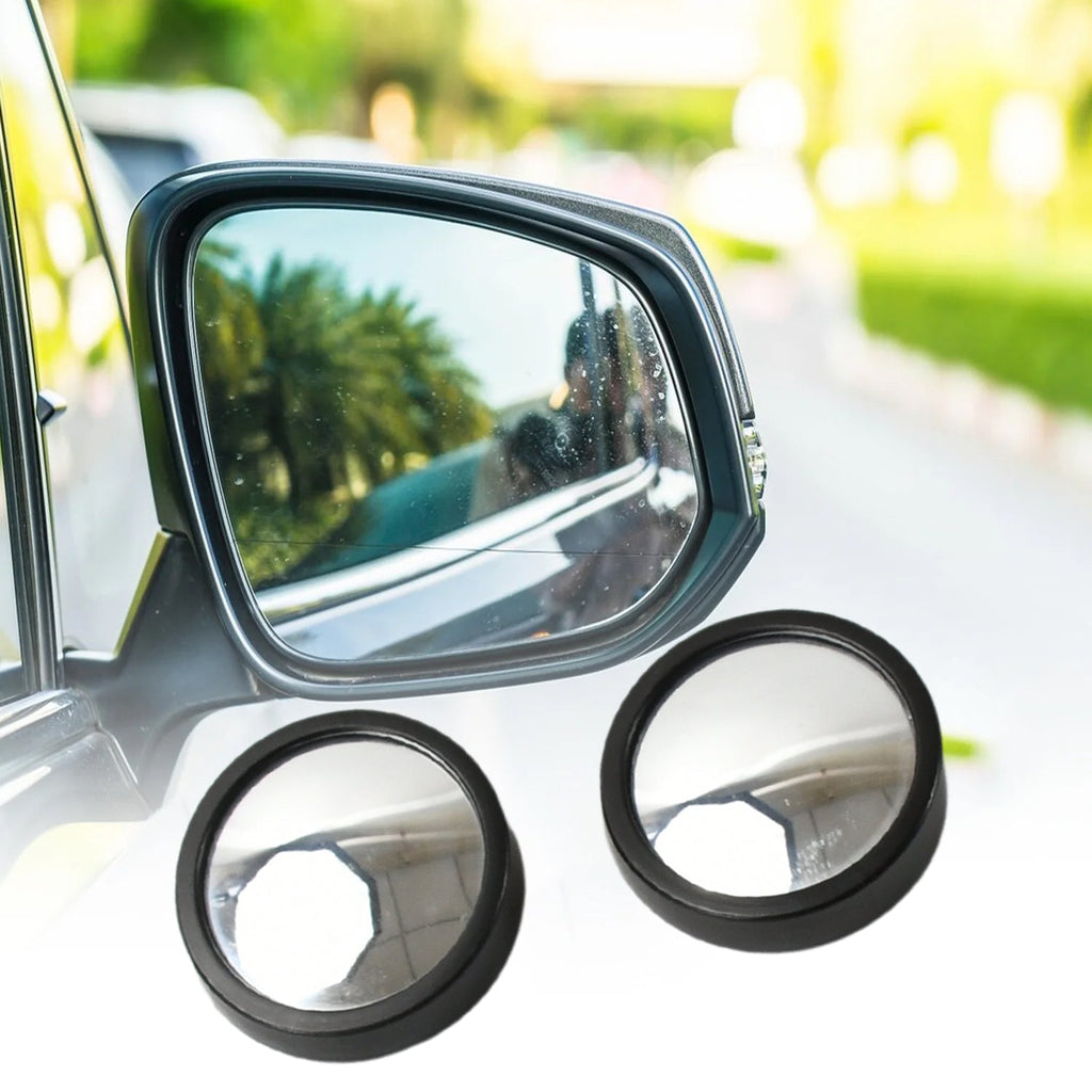 ALVENZA Car Blind Spot Mirror – HD Convex Frameless (2-Pack) | Velvet Wheels