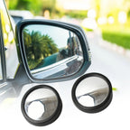 ALVENZA Car Blind Spot Mirror – HD Convex Frameless (2-Pack) | Velvet Wheels