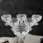 ALVENZA Glass Ice Cream Cups – Elegant Dessert Serving Set (6 Pcs) | Styleva