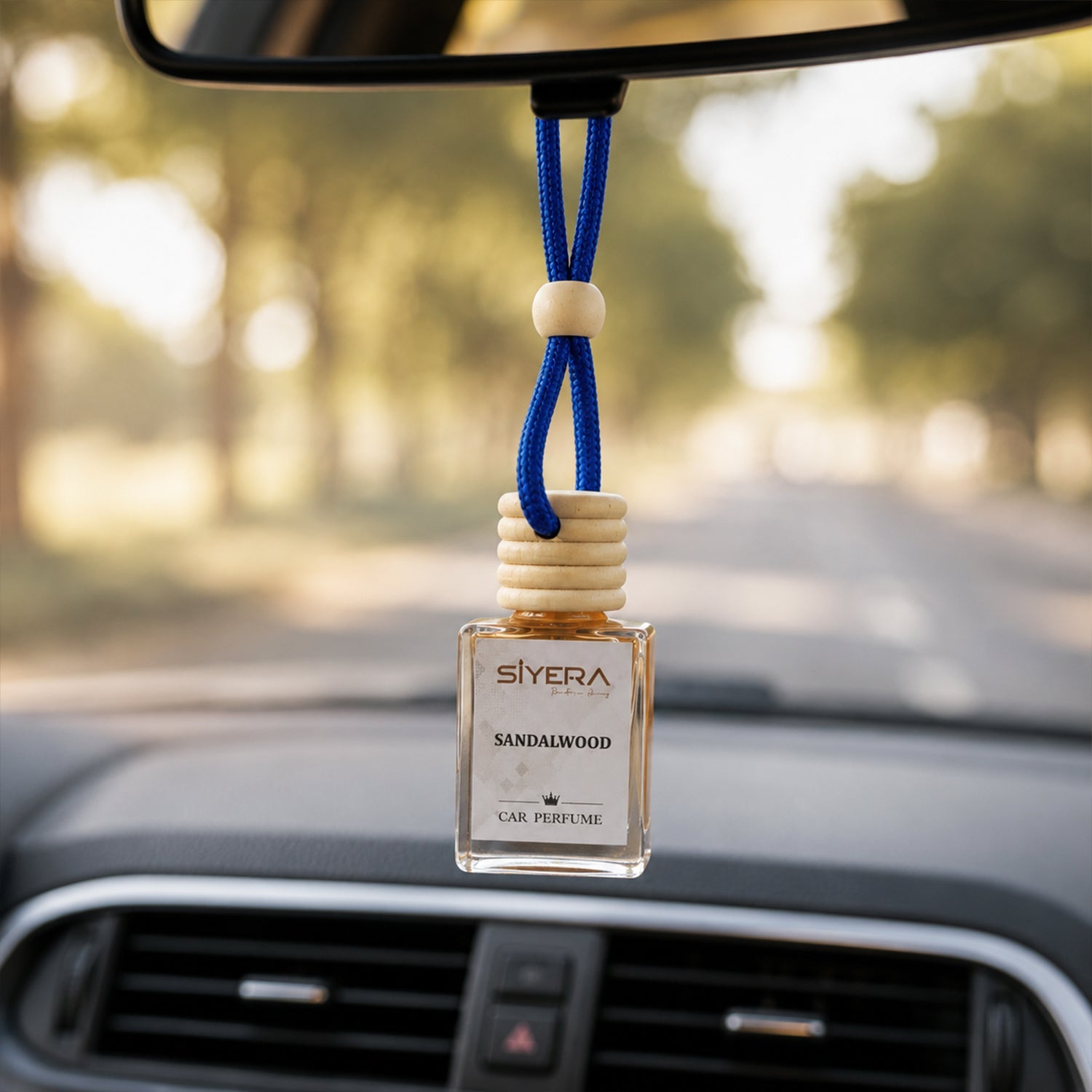 ALVENZA Sandalwood Car Perfume – Long-Lasting Woody Fragrance for Vehicles