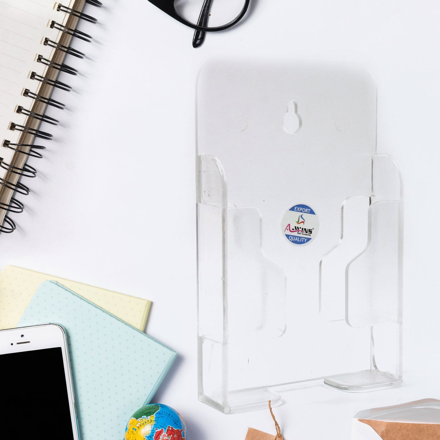 ALVENZA Wall Mount Mobile Holder – Durable ABS, Hands-Free | VoltDesk