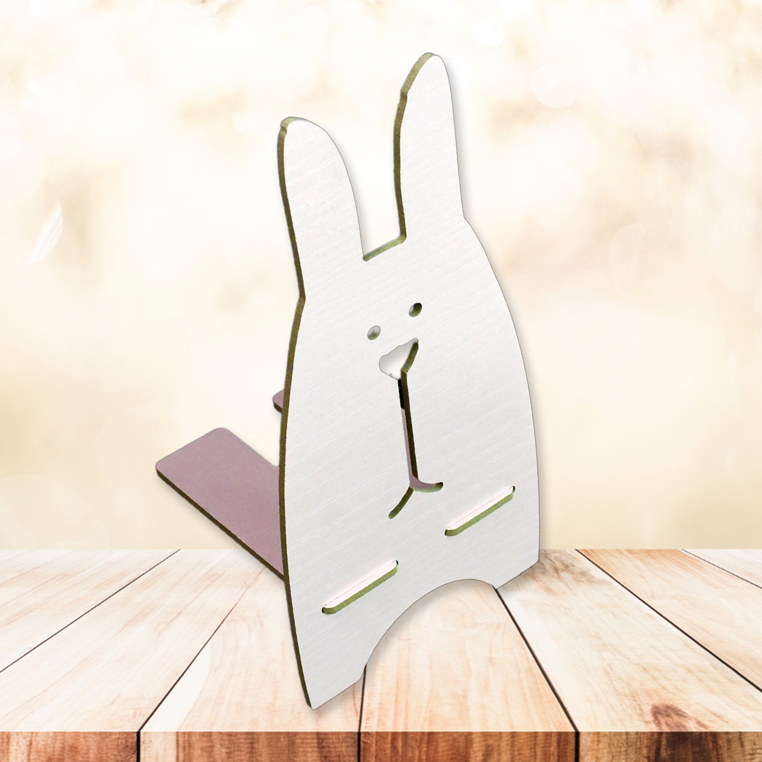 ALVENZA Wooden Rabbit Mobile Stand – Cute Desk Holder | PHOBIA