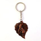 ALVENZA Bal Krishna Antique Bronze Keychain – Spiritual & Durable
