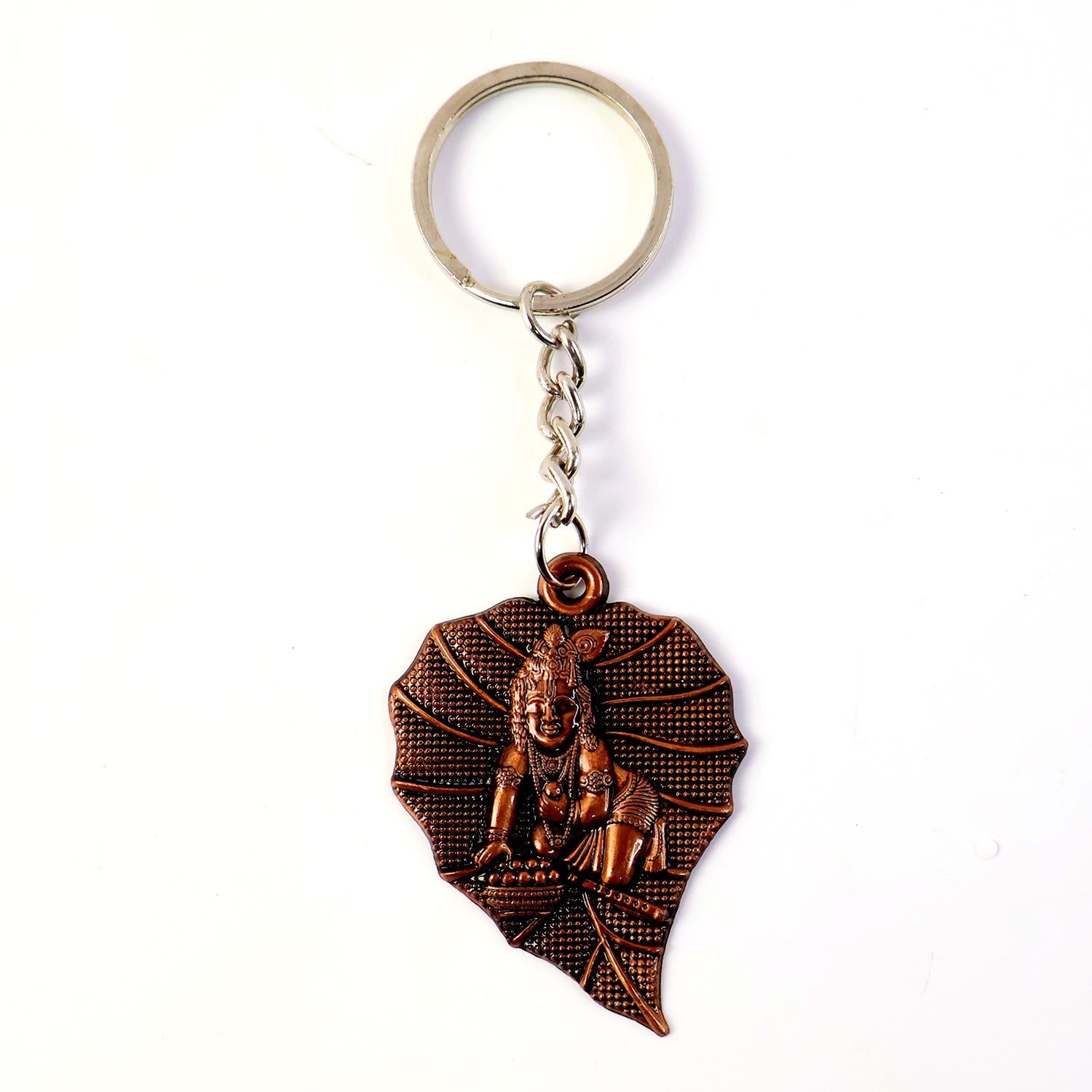ALVENZA Bal Krishna Antique Bronze Keychain – Spiritual & Durable
