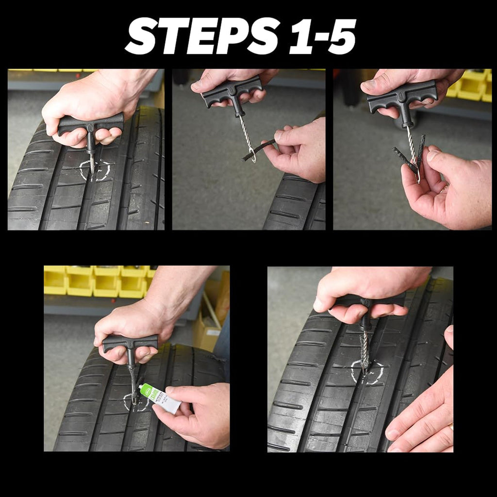 ALVENZA Tyre Repair Strips – Emergency Puncture Seal (5 Pcs) | Indo Glow