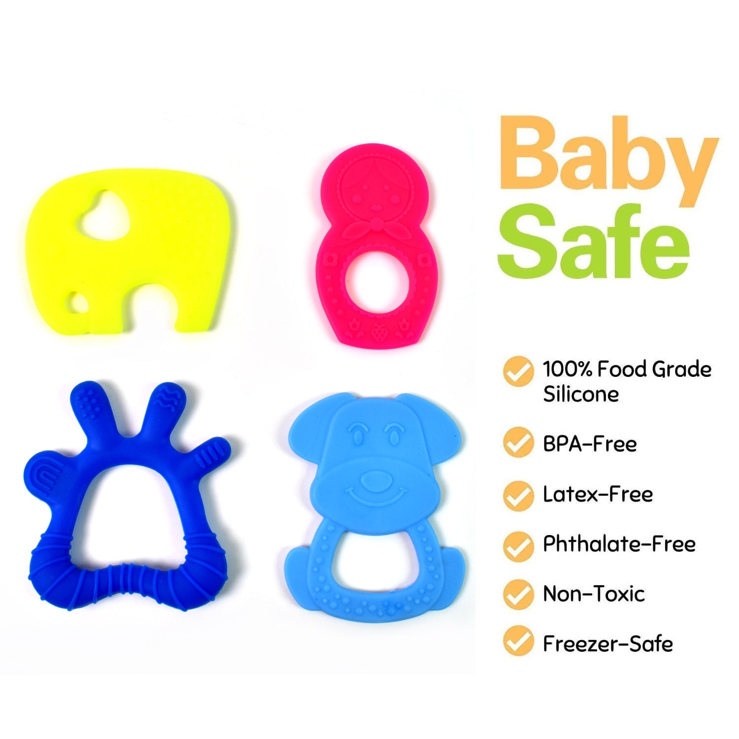 Silicone Baby Teether Soft & BPA-Free Relief | Aditi - Detail View 6