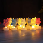 ALVENZA Star Shape LED Tealight Candles – Set of 12 Decorative Lights
