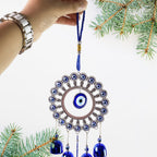 ALVENZA Om Evil Eye Wind Chime – Protective Spiritual Home Decor