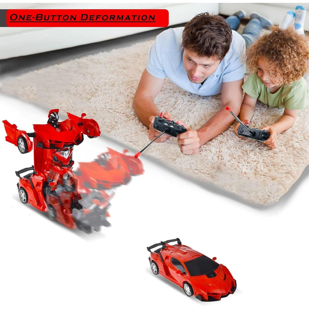 ALVENZA Robot Car Toy – 2-in-1 Transforming RC Car for Kids | Spark Tots