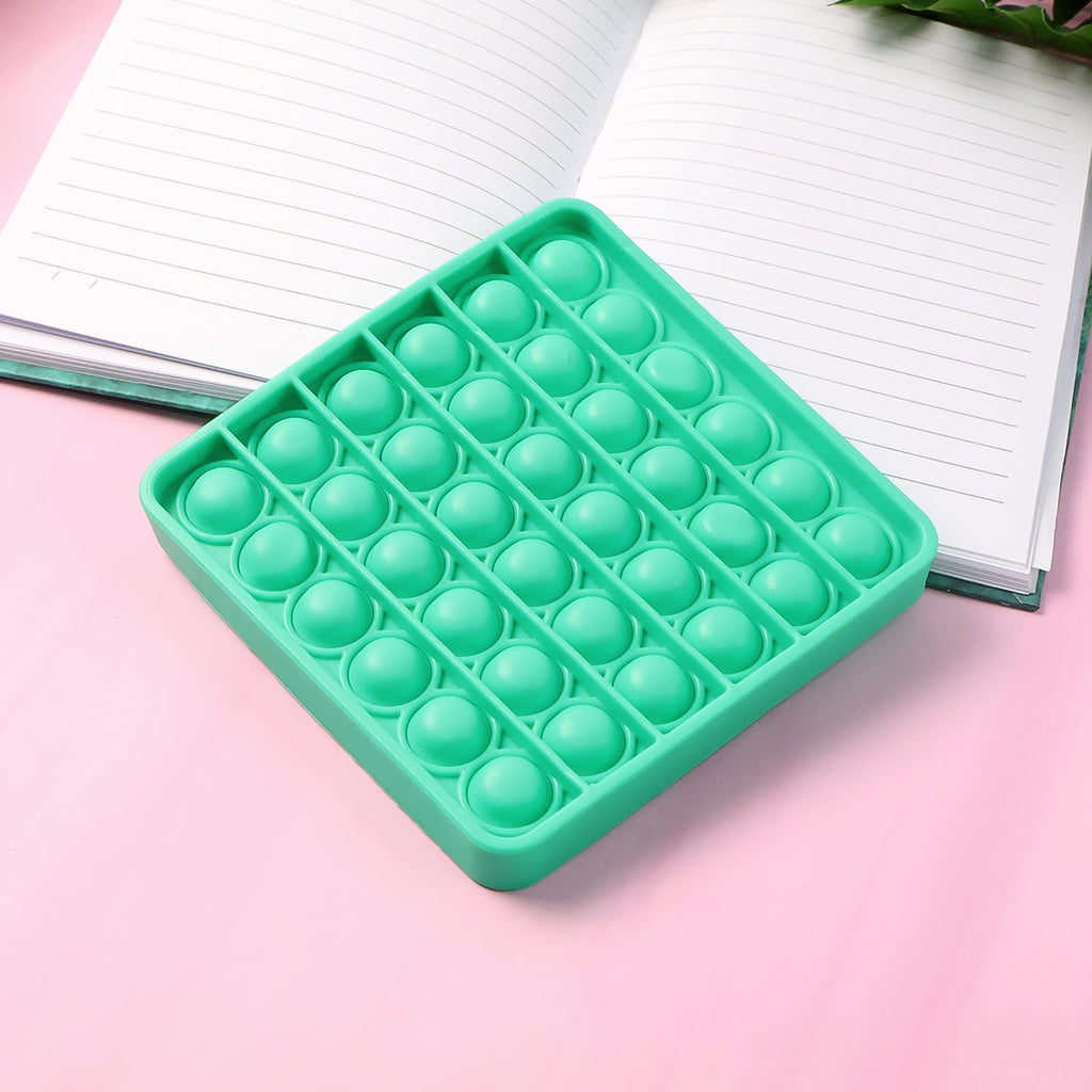Stress Relief Silicone Pop It Fidget Toy Durable & Portable - Detail View 7