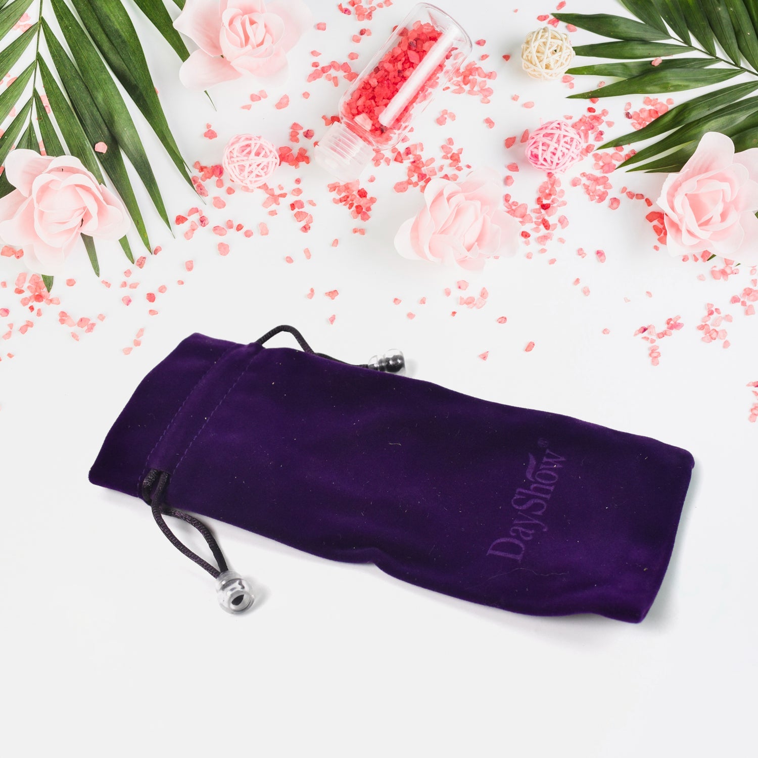 Small Drawstring Gift Bags Fancy & Reusable | Organivo - Back View