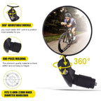 ALVENZA Bar End Bike Mirror – Universal Fit, 360° Rotatable | RaceVault