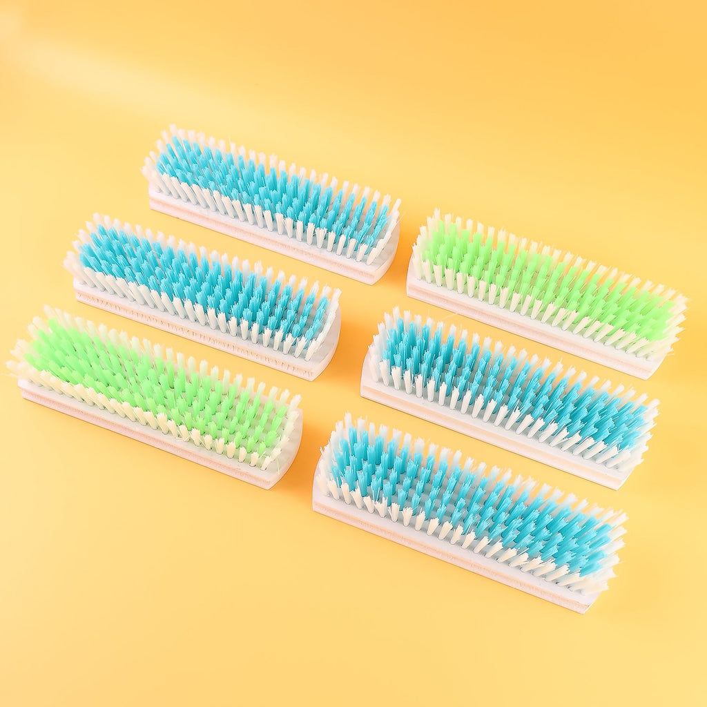 ALVENZA Cloth Washing Scrub Brush Set – Heavy-Duty Nylon Bristles with Wooden Handles