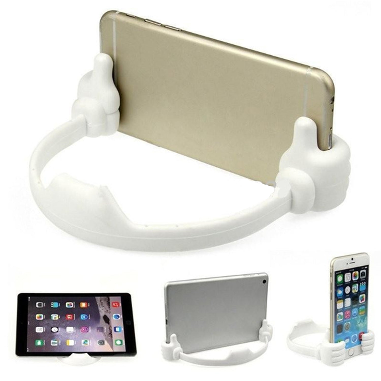 ALVENZA Hand Shape Mobile Stand – 4 Pc Stylish Phone Holder for Desk | PHOBIA