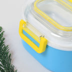 Kids Lunch Box Durable Plastic with Spoon & Fork | Lunchie Bunchie - Detail View 6