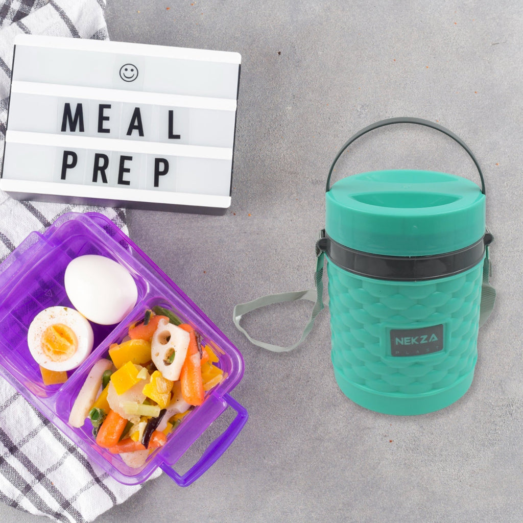 ALVENZA Double Wall Insulated Stainless Steel Tiffin – Keeps Food Hot & Fresh