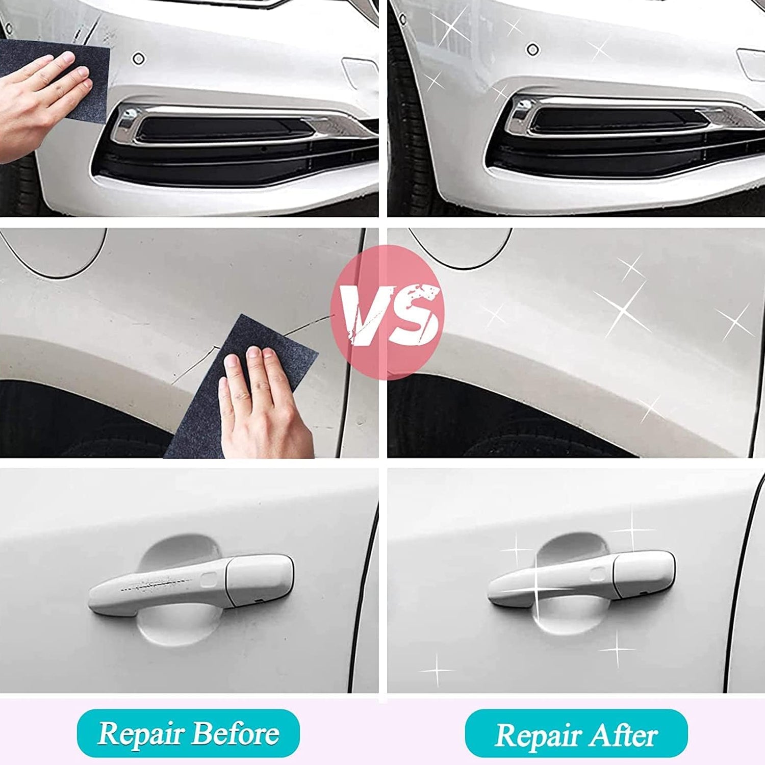 ALVENZA Car Scratch Remover Kit – Nano Magic for Paint Repair | PowerPulse