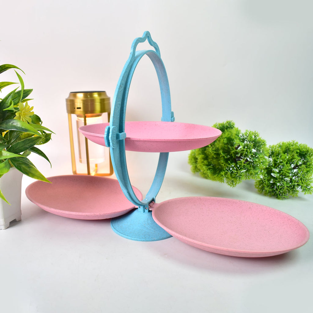 Foldable Fruit Plate Space-Saving Multi-Use Kitchen Organizer - Detail View 6