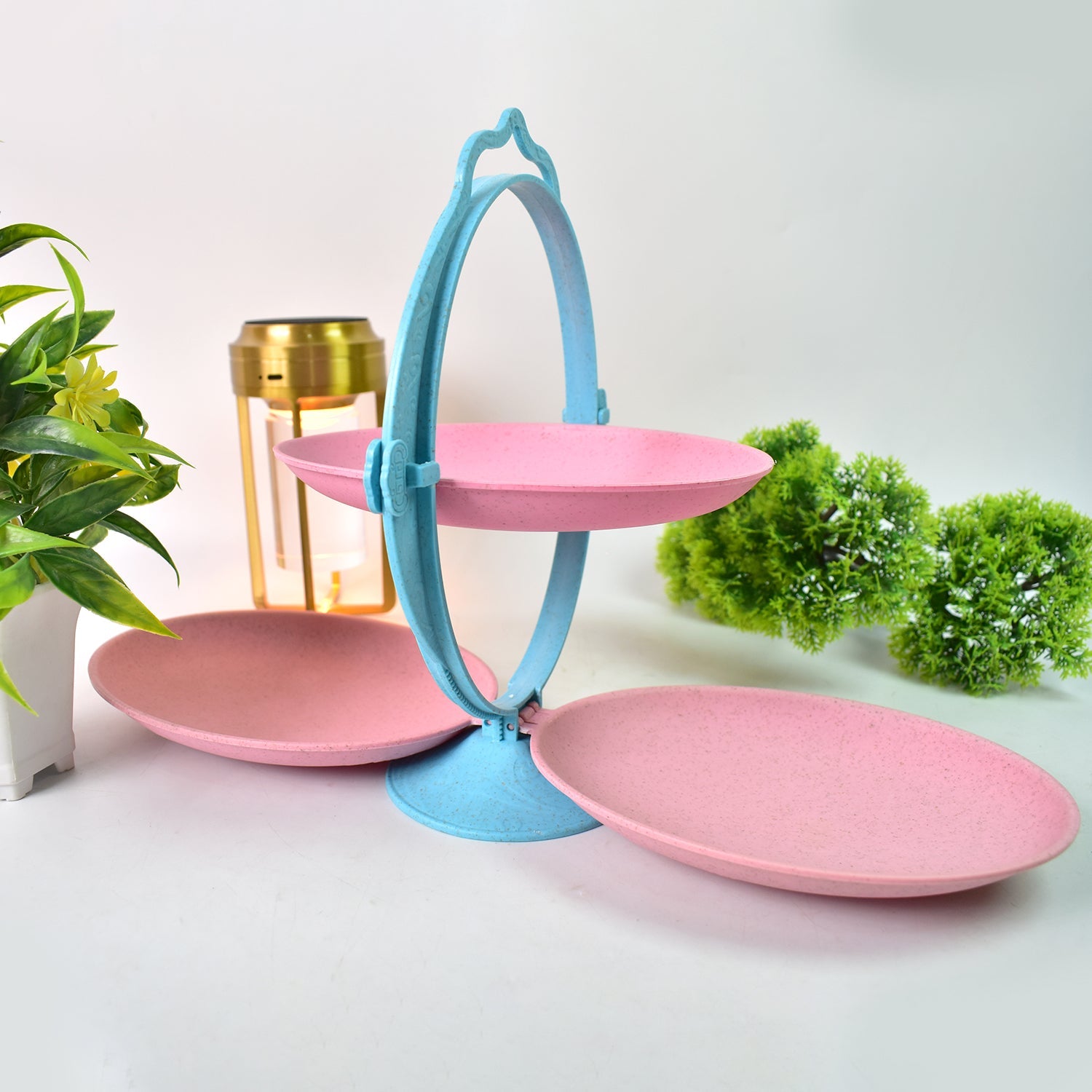 Foldable Fruit Plate Space-Saving Multi-Use Kitchen Organizer - Detail View 6