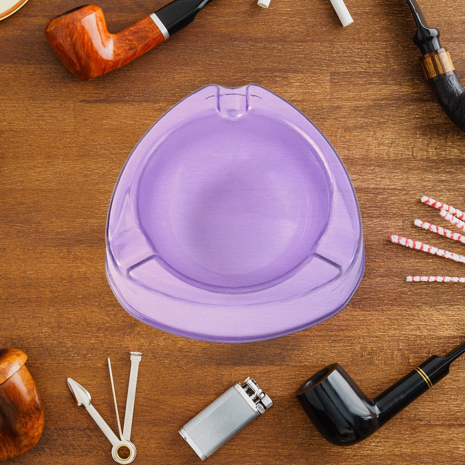 Unbreakable Plastic Ashtray Stylish & Durable for Indoor & Outdoor Use - Detail View 5