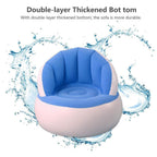Kids Inflatable Sofa Chair With Foot Pump & Backrest | Play & Move - Back View