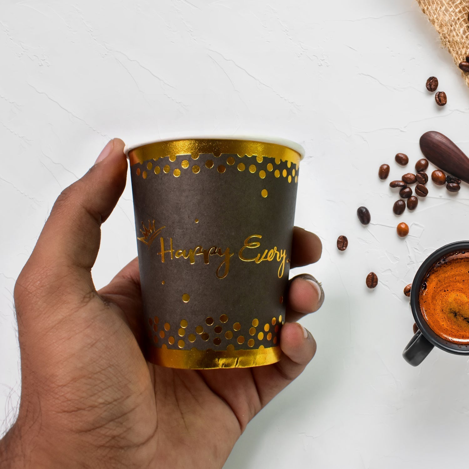 Disposable Paper Cups Mixed Colour 3 Pcs Set | hydrozilla - Detail View 6
