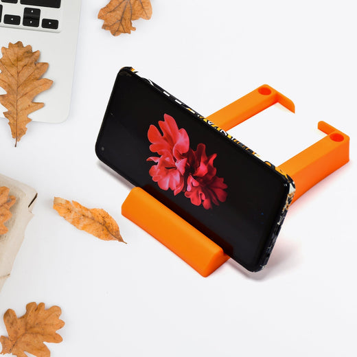 ALVENZA Plastic Business Card & Mobile Holder – Space-Saving Desk Organizer