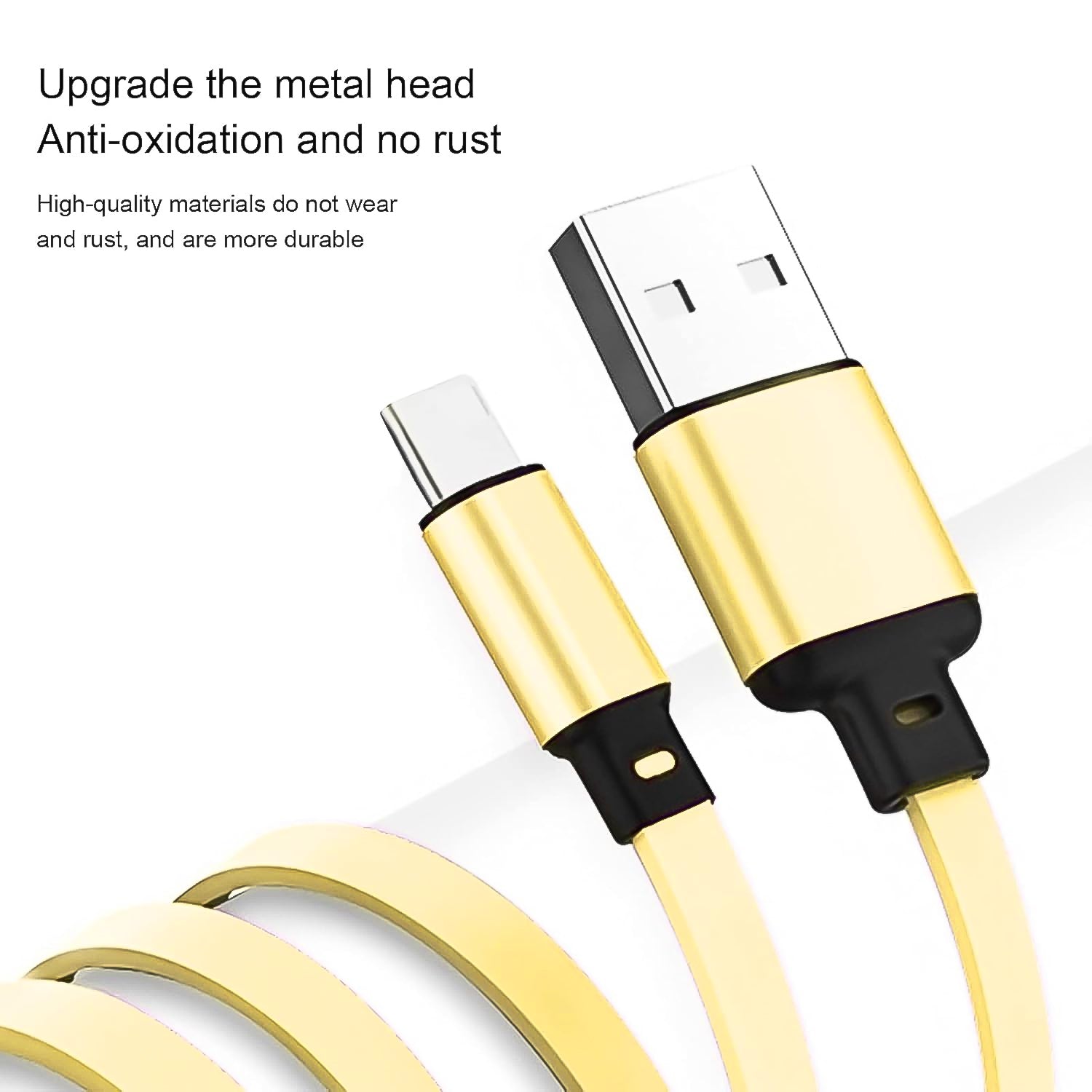 ALVENZA Retractable Charging Cable – 3-in-1 Universal Type C Micro USB | Indo Glow