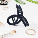 Plastic Hair Clamp – Durable Matte Finish Barrette Clip Set