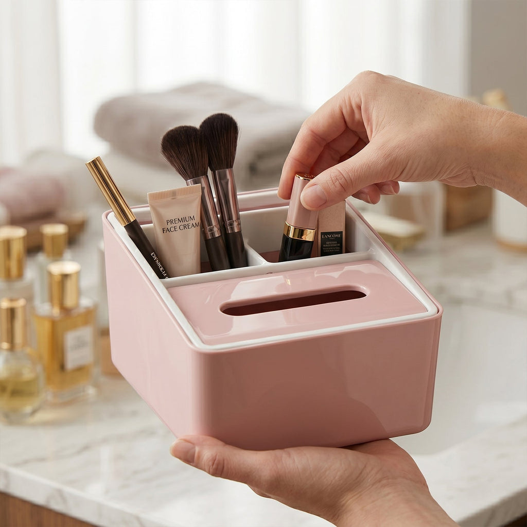 Plastic Multipurpose Storage Organizer Box Space-Saving & Durable - Detail View 7