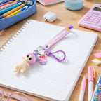 ALVENZA Doll Cupcake Keychain – Colorful Rainbow Strap Accessory