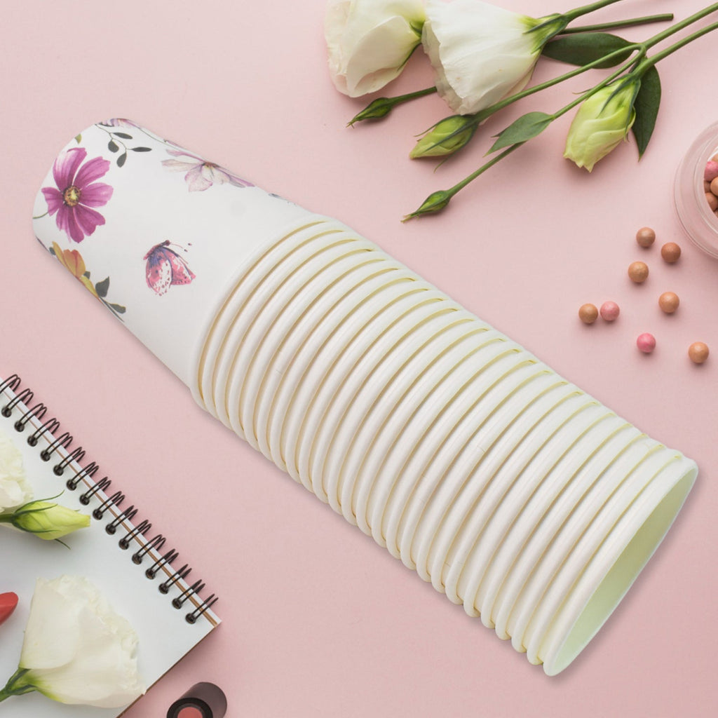 Disposable Paper Cups Mixed Design 24 Pcs | Papezo - Detail View 6