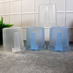 ALVENZA Plastic Bathroom Mugs – Transparent 1000 ML (Set of 4) | Bathora