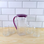 ALVENZA Plastic Jug with Glasses Combo – 5-Piece BPA-Free Serving Set