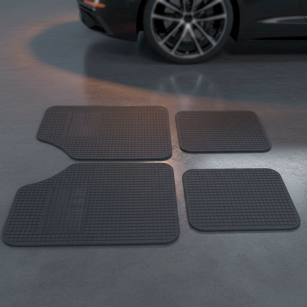 ALVENZA Universal Heavy Duty Car Floor Mat Set – All-Weather Vehicle Protection