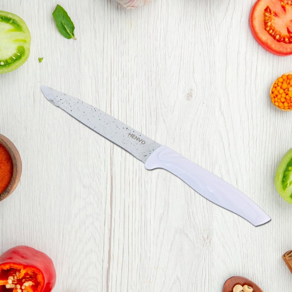 ALVENZA Marble Coated Kitchen Knife Set – 6-Piece Sharp & Stylish