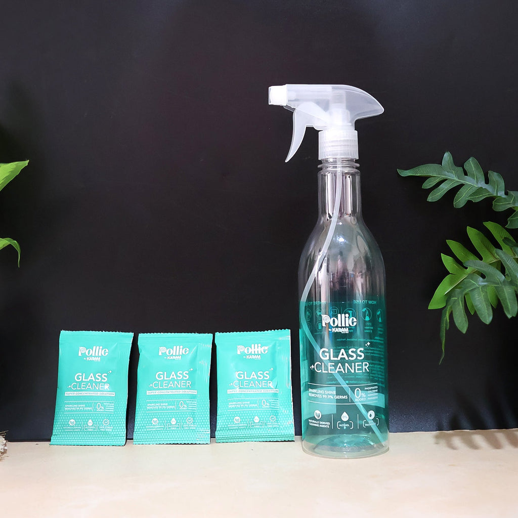 ALVENZA Concentrated Glass Cleaner – Eco-Friendly Refillable Spray Kit