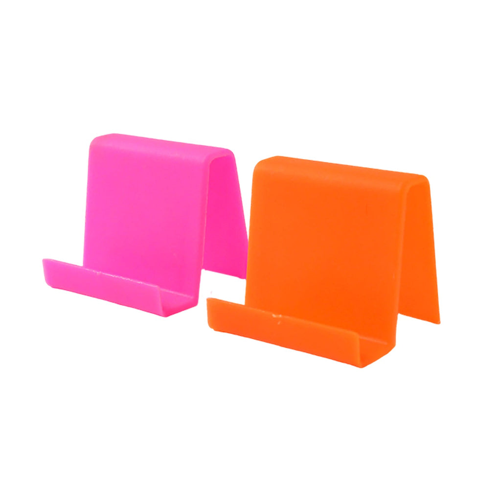 ALVENZA Mobile Phone Stand – Durable Plastic with Angled Support (2 Pc, Mixed Colors)