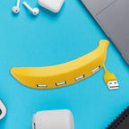 ALVENZA Banana Shape USB Hub – 4-Port 2.0 Splitter | Wiregenix