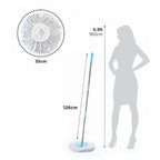 ALVENZA 360 Spin Mop with Wheels – Microfiber, Auto-Fold Handle | Ganesh