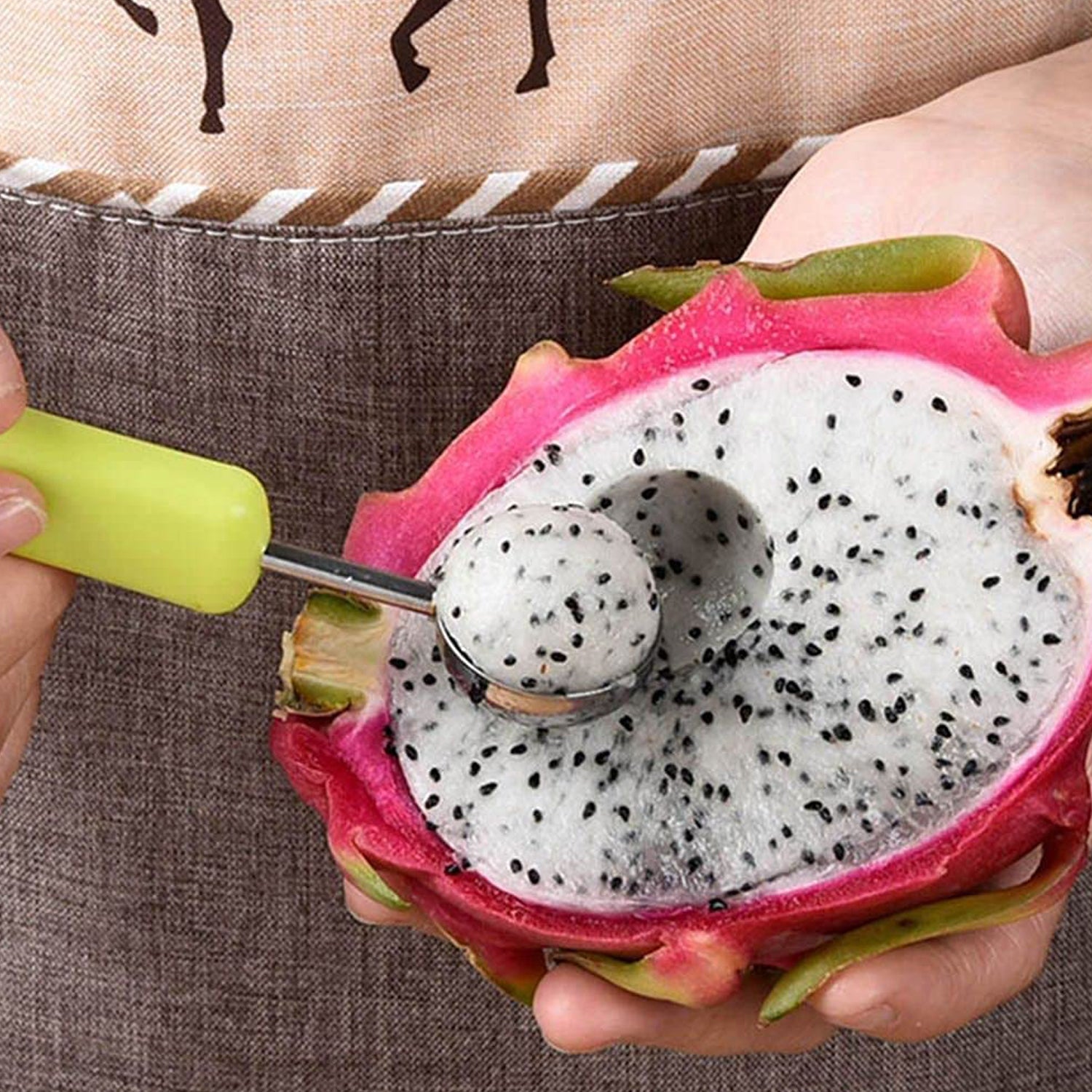 Fruit Baller & Scooper Set 4-in-1 Stainless Steel | ChefAura - Front View