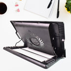 ALVENZA Laptop Cooling Pad – Adjustable Stand, Dual Fan | Indo Glow