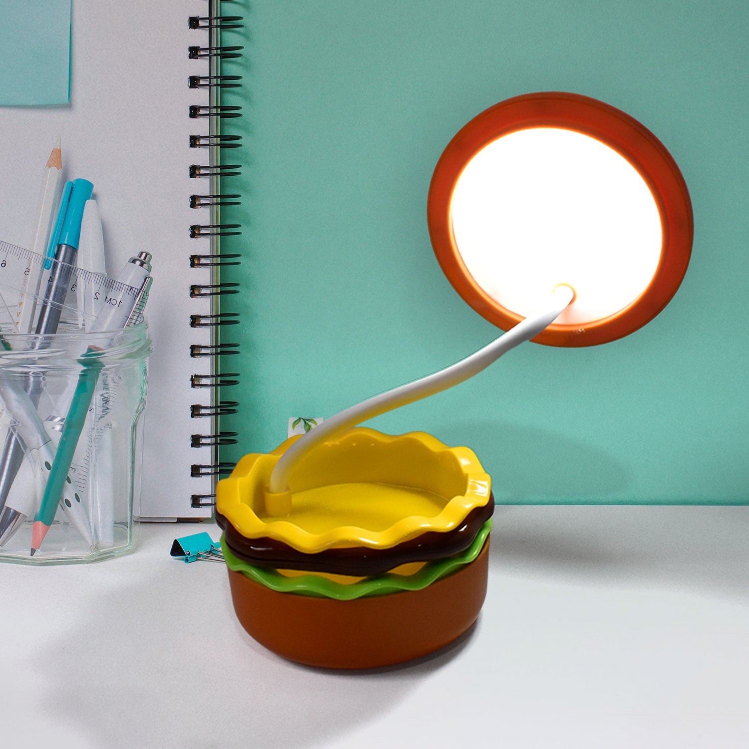 ALVENZA Burger LED Night Lamp – Folding & Rechargeable | Indo Glow