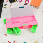 ALVENZA Jumbo Geometry Box – Multi-Compartment School Stationery | Writezo
